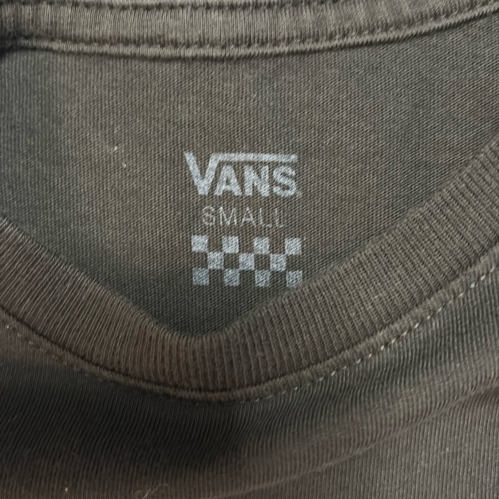 EUC Women’s Vans Off The Wall Black Checkered Skull T Shirt Small - Picture 5 of 9
